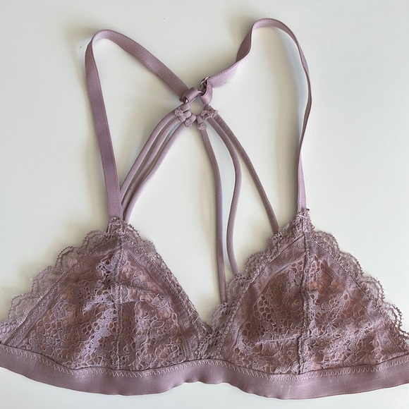 Free People Other - EUC Free People pinkish-purple lace bralette